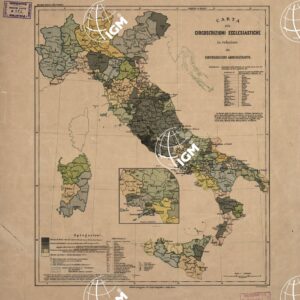 CARTA DELLE CIRCOSCRIZIONI ECCLESIASTICHE IN RELAZIONE ALLE CIRCOSCRIZIONI AMMINISTRATIVE