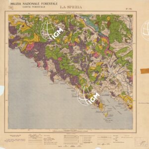 CARTA FORESTALE DEL REGNO D'ITALIA... - Foglio 95 LA SPEZIA