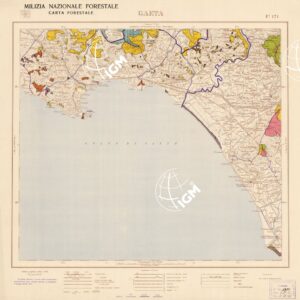 CARTA FORESTALE DEL REGNO D'ITALIA... - Foglio 171 GAETA