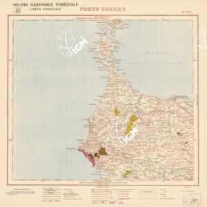 CARTA FORESTALE DEL REGNO D'ITALIA... - Foglio 179 PORTO TORRES