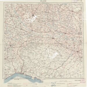 CARTA LOGISTICA D'ITALIA - Foglio 13 MILANO