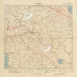 CARTA LOGISTICA D'ITALIA - Foglio 19 FIRENZE