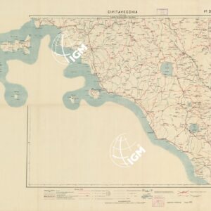 CARTA LOGISTICA D'ITALIA - Foglio 21 CIVITAVECCHIA