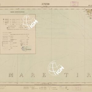 CARTA D'ITALIA CON LE INDICAZIONI DELLE CENTRALI PER LA PRODUZIONE DI ENERGIA ELETTRICA, ESISTENTI ED IN COSTRUZIONE A TUTTO L´ANNO 1920 - Foglio 23 ANZIO