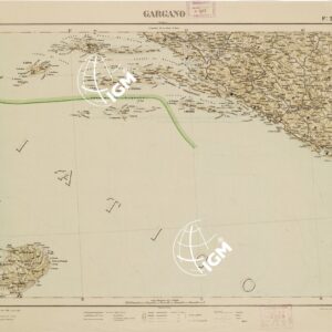 CARTA D'ITALIA CON LE INDICAZIONI DELLE CENTRALI PER LA PRODUZIONE DI ENERGIA ELETTRICA, ESISTENTI ED IN COSTRUZIONE A TUTTO L´ANNO 1920 - Foglio 20 GARGANO