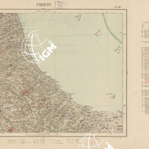 CARTA D'ITALIA CON LE INDICAZIONI DELLE CENTRALI PER LA PRODUZIONE DI ENERGIA ELETTRICA, ESISTENTI ED IN COSTRUZIONE A TUTTO L´ANNO 1920 - Foglio 19 CHIETI