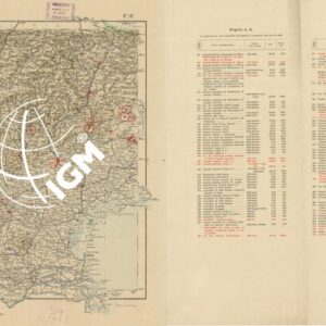 CARTA D'ITALIA CON LE INDICAZIONI DELLE CENTRALI PER LA PRODUZIONE DI ENERGIA ELETTRICA, ESISTENTI ED IN COSTRUZIONE A TUTTO L´ANNO 1920 - Foglio 8 VENEZIA