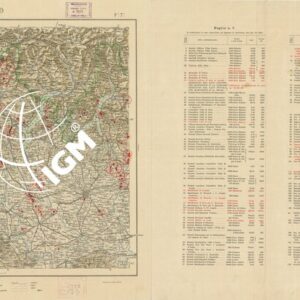 CARTA D'ITALIA CON LE INDICAZIONI DELLE CENTRALI PER LA PRODUZIONE DI ENERGIA ELETTRICA, ESISTENTI ED IN COSTRUZIONE A TUTTO L´ANNO 1920 - Foglio 7 MILANO