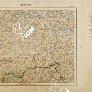 CARTA D'ITALIA CON LE INDICAZIONI DELLE CENTRALI PER LA PRODUZIONE DI ENERGIA ELETTRICA, ESISTENTI ED IN COSTRUZIONE A TUTTO L´ANNO 1920 - Foglio 3 MUNCHEN