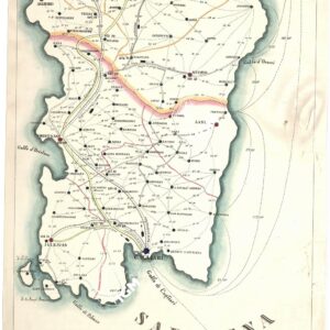 CARTA ITINERARIA PER LE DISTANZE IN CHILOMETRI FRA CAPOLUOGHI DI PROVINCIA DI CIRCONDARIO E DI MANDAMENTO DEL REGNO D'ITALIA PER ANGELO FALANGOLA DELEGATO DI P.S. - TAVOLA XIV