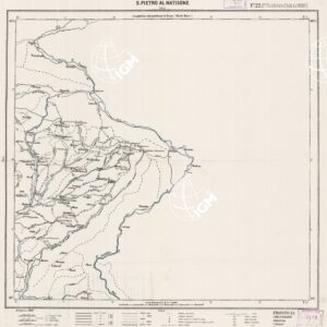 CARTA ITINERARIA PER GLI ALPINI - Foglio 22 S. PIETRO AL NATISONE (TARVIS)
