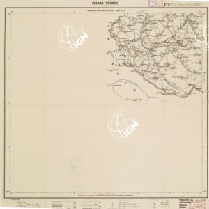 CARTA ITINERARIA PER GLI ALPINI - Foglio 47 CESANA-TORINESE (OULX)