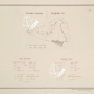 RILIEVO DELLA LINEA DI CONFINE DELLO STATO DI FIUME - QUADRO D'UNIONE