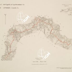 RILIEVO DELLA LINEA DI CONFINE DELLO STATO DI FIUME - Foglio 2 DAL CIPPO II'23 AL CIPPO TRICONFINALE