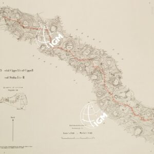 RILIEVO DELLA LINEA DI CONFINE DELLO STATO DI FIUME - Foglio 3 DAL CIPPO I'53 AL CIPPO II