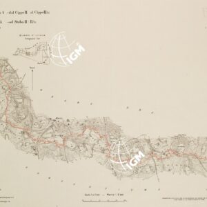 RILIEVO DELLA LINEA DI CONFINE DELLO STATO DI FIUME - Foglio 4 DAL CIPPO II AL CIPPO II'83