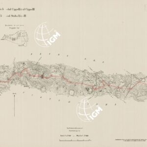 RILIEVO DELLA LINEA DI CONFINE DELLO STATO DI FIUME Inv. 2677 Pos. 16-A-6 Tot 13 Foglio 5 DAL CIPPO II'83 AL CIPPO III