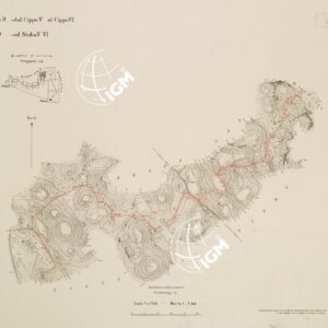 RILIEVO DELLA LINEA DI CONFINE DELLO STATO DI FIUME - Foglio 9 DAL CIPPO V AL CIPPO VI