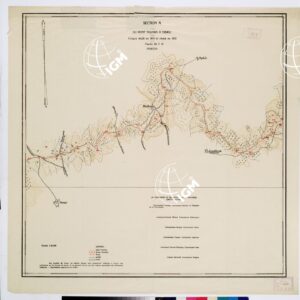 TRAITE DE NEUILLY SUR SEINE DU 27 NOV. 1919 COMMISSION DE DELIMITATION DE LA FRONTIERE GRECO-BULGARE - FEUILLE N. 5A PERITZA