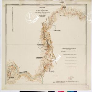 TRAITE DE NEUILLY SUR SEINE DU 27 NOV. 1919 COMMISSION DE DELIMITATION DE LA FRONTIERE GRECO-BULGARE - FEUILLE N. 6A GOUDECHOVVO