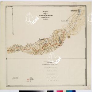 TRAITE DE NEUILLY SUR SEINE DU 27 NOV. 1919 COMMISSION DE DELIMITATION DE LA FRONTIERE GRECO-BULGARE - FEUILLE N. 6 B2 -19 C MADRITZA