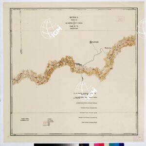 TRAITE DE NEUILLY SUR SEINE DU 27 NOV. 1919 COMMISSION DE DELIMITATION DE LA FRONTIERE GRECO-BULGARE - FEUILLE N. 7 B1 DUKARTAL-DAGA DIBIKLI