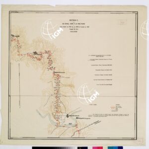 TRAITE DE NEUILLY SUR SEINE DU 27 NOV. 1919 COMMISSION DE DELIMITATION DE LA FRONTIERE GRECO-BULGARE - FEUILLE N. 17 C GULDJOUK