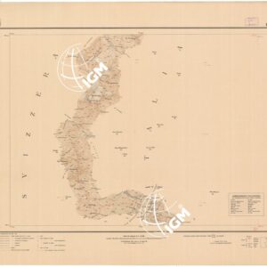 CARTA DELLA LINEA DI CONFINE E ZONE LIMITROFE SETTORE PIZ-LAT CIMA GARIBALDI - CONFINE ITALO SVIZZERO - Foglio 2