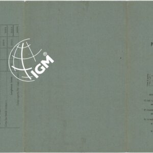 CARTA DELLA LINEA DI CONFINE E ZONE LIMITROFESETTORE PIZ-LAT CIMA GARIBALDI - CONFINE ITALO SVIZZERO - COPERTINA - QUADRO D'UNIONE