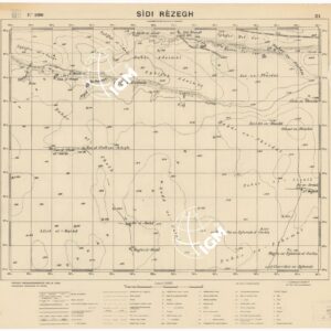 CARTA DELLA ZONA DI TOBRUK - SIDI - REZEGH Foglio 1696 III