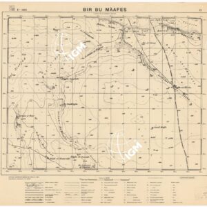CARTA DELLA ZONA DI TOBRUK - BIR BU MAAFES Foglio 1695 II