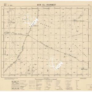 CARTA DELLA ZONA DI TOBRUK - BIR ER - HARMAT Foglio 1695 III