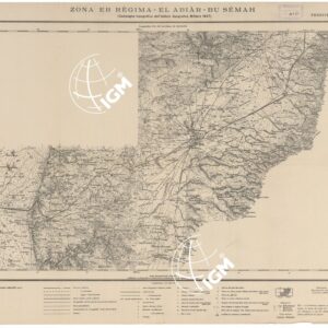CARTA DELLA CIRENAICA - ZONA ER REGIMA - EL ABIAR - BU SEMA II