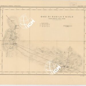 CARTA DELLA CIRENAICA - OASI DI AUGILA E GIALO - LUGLIO 1928 N. 161