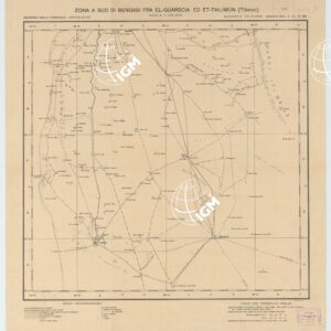 ZONA A SUD DI BENGASI FRA EL-GUARSCIA ED ER-TAILIMUN (TILIMUN) - 2° Edizione fronte - retro
