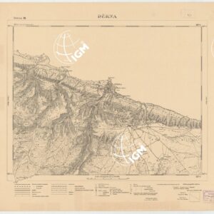 CARTA DELLA CIRENAICA AL 1:50.000 - DERNA III - Derna