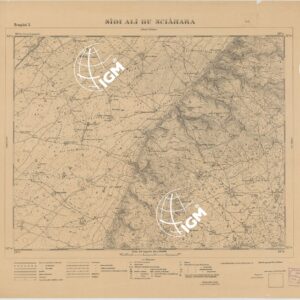 CARTA DELLA CIRENAICA AL 1:50.000 - BENGASI I - Sidi Ali Bu Sciahara