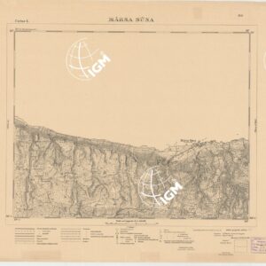 CARTA DELLA CIRENAICA AL 1:50.000 - CIRENE I - Marsa Susa