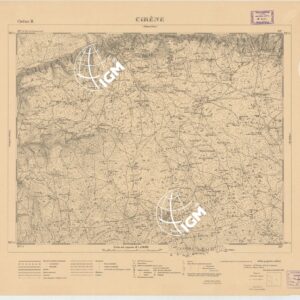 CARTA DELLA CIRENAICA AL 1:50.000 - CIRENE II - Cirene