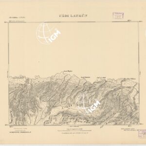 CARTA TOPOGRAFICA DELLA CIRENAICA AL 25.000 - EL-GUBBA I S. O. - Uadi Latrun