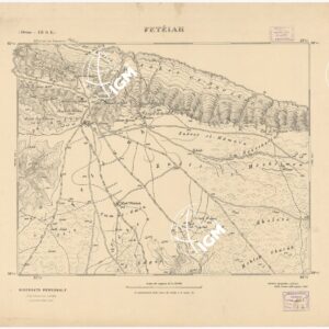 CARTA TOPOGRAFICA DELLA CIRENAICA AL 25.000 - DERNA III S. E. - Feteiah