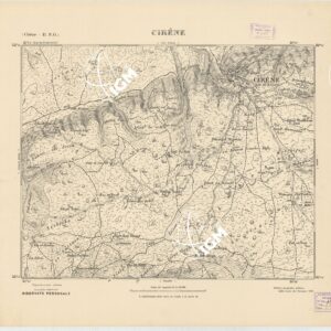 CARTA TOPOGRAFICA DELLA CIRENAICA AL 25.000 - CIRENE II N. O. - Cirene