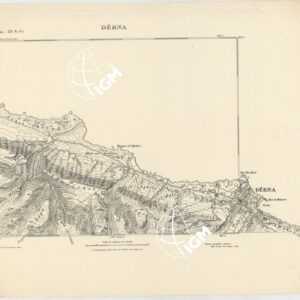 CARTA TOPOGRAFICA DELLA CIRENAICA AL 25.000 - DERNA III N. O. - Derna