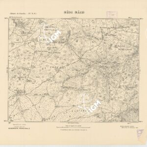 CARTA TOPOGRAFICA DELLA CIRENAICA AL 25.000 - ZAUIET EL-GASREIN IV N. O. - Sidi Said