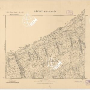 CARTA TOPOGRAFICA DELLA CIRENAICA AL 25.000 - ZAUIA MIRAD MASAUD II N. E. - Zauiet El-Hania