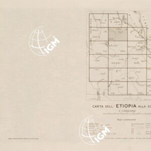 CARTA DELL'ETIOPIA ALLA SCALA DI 1:1.000.000 - Adua