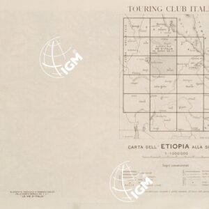 CARTA DELL'ETIOPIA ALLA SCALA DI 1:1.000.000 - Dessié