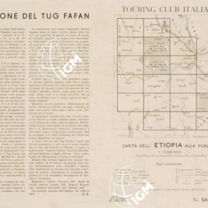 CARTA DELL'ETIOPIA ALLA SCALA DI 1:1.000.000 - Sassabaneh