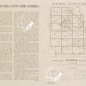 CARTA DELL'ETIOPIA ALLA SCALA DI 1:1.000.000 - Magalo