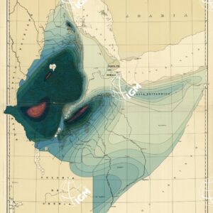 AFRICA ORIENTALE ITALIANA - CARTA PLUVIOMETRICA